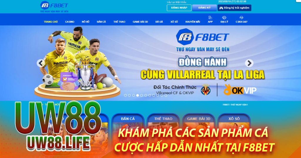 F8BET 🎖️ Trang chủ nhà cái F8BET0 tặng ngay 999K 6 Khám phá các sản phẩm cá cược hấp dẫn nhất tại F8BET