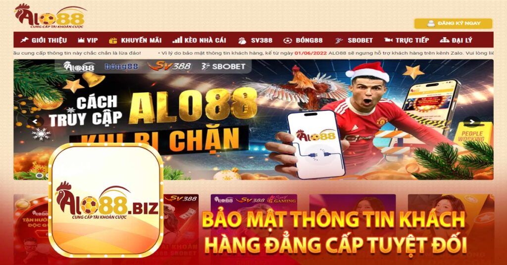 Alo88⚡️Link Chính Thức Đăng Nhập Vào Alo88 Mới Nhất Hiện Nay 6 Bảo mật thông tin khách hàng đẳng cấp tuyệt đối