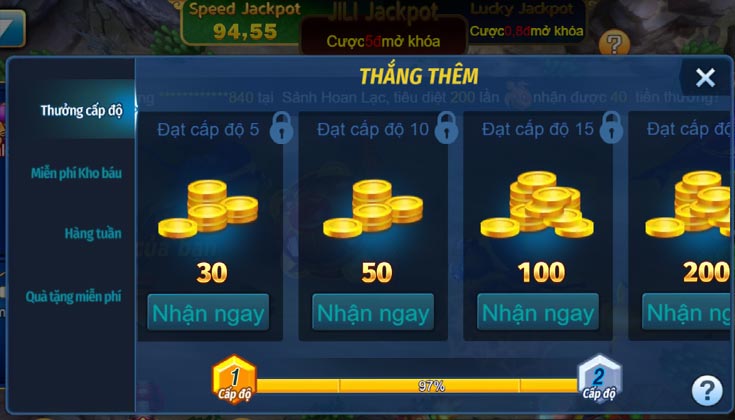 Cách chơi jackpot đánh cá tại PG66